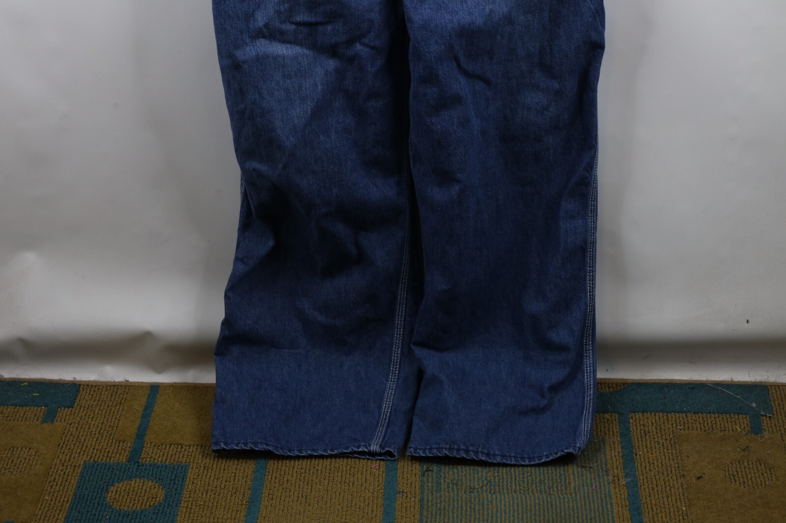 Vtg 50s 60s OshKosh B'Gosh Mens 38x34 Union Made Sanforized Vestbak Overalls USA Item image 5