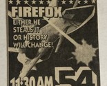 Firefox Movie Print Ad Vintage Clint Eastwood Athens Alabama 54 TPA2 - £4.65 GBP