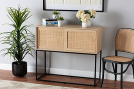Cagney Natural Brown and Natural Rattan Sideboard Buffet - $2,776.66 MXN