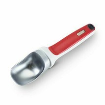 NEW Zyliss Right Red Ice Cream Scoop medium Stainless Steel Heavy Duty BPA Free - £15.04 GBP