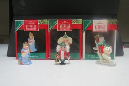 Hallmark 1990 Miniature Ornaments Madonna and Child Wee Nutcrackers Little Husky - £10.98 GBP