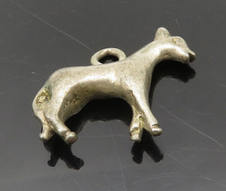 925 Sterling Silver - Vintage Petite Dark Tone Goat Animal Pendant - PT15505 - £25.69 GBP