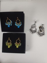3 Pair  Joan Rivers Dangling Earrings Lot - £22.84 GBP