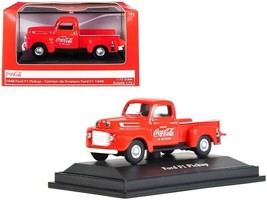 1948 Ford F1 Pickup Truck &quot;Coca-Cola&quot; Red 1/72 Diecast Model Car by Motorcity C - £15.18 GBP