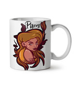 Zodiac Pisces NEW White Tea Coffee Mug 11 oz | Wellcoda - £12.75 GBP