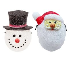 Kovot Santa &amp; Snowman Porch Light Cover Set of 2 | Holiday Decoration Wa... - £23.58 GBP