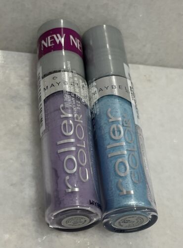 2 Maybelline Roller Color Loose Powder Eye Shadow 30 On Track Lilac 83 Blue Surf