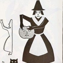 1930 Halloween Witch School Arts Magazine Page Ephemera Students DWMM6 - $19.99
