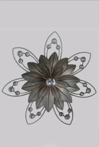 30cm Blossom Jewelled Flower Bling 3D Metal Art Decoration shabby chic rustic - £13.04 GBP