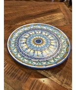 Rare Vietri Pottery Campagna 6.5 Inch Plate Painted by hand Italy Signed - $39.60