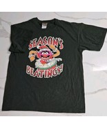 Vintage Muppets Mens Animal Christmas Season Beatings Shirt Size Large G... - $14.80