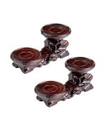 THY Collectibles Pack of 2 Oriental Rosewood 2-Plant Stands, Small Plant... - $30.99