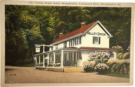 Valley Green Hotel, Wissahickon, Fairmount Park, Philadelphia, vintage post card - £9.43 GBP