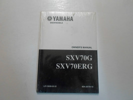 2002 Yamaha Snowmobile SXV70G SXV70ERG Owners Manual Factory Oem New Book 02 - £101.79 GBP