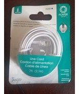 GE 76581 Line Cord White 7&#39; For Telephone To Modular Jack Connections - $355.25 MXN