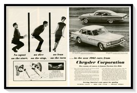 Chrysler Torsion-Aire Ride 1961 Plymouth &amp; Lancer Vintage Magazine Adver... - $12.30