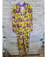 The Children&#39;s Place One Piece Emoji Pajamas Zip Fleece Hooded Footless ... - $381.30 MXN