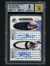 2004 UD SP Tom Brady/Kyle Boller Dual Auto Jersey Card #49/50 BGS 9 Mint/Auto10  - £2,343.17 GBP