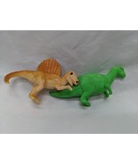 Set Of (2) Vintage Dinosaur Toys 2 1/2&quot; - $206.41 MXN
