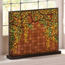 Ebros Frank Lloyd Wright D.D.Martin House Wisteria Wide Wall Panel 14&quot; - $2,456.68 MXN