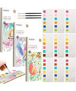 3 Pack Pocket Watercolor Painting Book Travel Pocket Watercolor Kit Mini... - £28.33 GBP