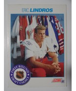 Eric Lindros Score 1991 First Round Draft Choice #329 Hockey Card NMint ... - $475.98 MXN