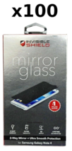 100 LOT Zagg InvisibleShield Galaxy Note 4 MIRROR GLASS Phone Screen Protector - £90.17 GBP