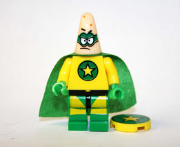Building Block Patrick Star SpongeBob SquarePants Super Hero cartoon Minifigure  - £4.79 GBP