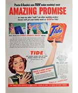 AMAZING PROMISE - TIDE - 1949 Vintage Print Ad - PROCTER &amp; GAMBLES - SUD... - $19.86 CAD