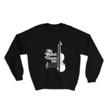 My Wand Chose Me Violin Treble Clef Musical Wall Poster : Gift Sweatshirt Black  - £23.14 GBP