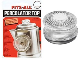 Fitz-All 135 Replacement Clear Glass Percolator Top For 13/16&quot; To 1-1/2&#39;... - £5.40 GBP