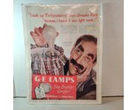 RARE VTG General Electric GE BULBSNATCHING Advertising Poster Ft Groucho... - $38.48