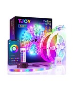TJOY LED Strip of Lights | Bluetooth | Music Sync | Change Color With Ph... - £33.19 GBP