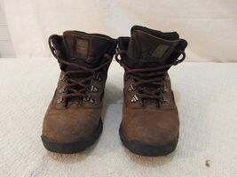 Men&#39;s Timberland Brand Ankle Brown Black Leather 8 1/2 M Hiking Boots 34505 - $26.23