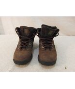 Men&#39;s Timberland Brand Ankle Brown Black Leather 8 1/2 M Hiking Boots 34505 - $26.23