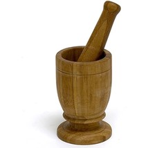 IMUSA USA Large Bamboo Mortar and Pestle, Brown - £23.92 GBP