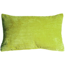 Wide Wale Corduroy 12x20 Green Throw Pillow, with Polyfill Insert - £24.07 GBP