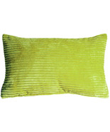 Wide Wale Corduroy 12x20 Green Throw Pillow, with Polyfill Insert - £23.94 GBP