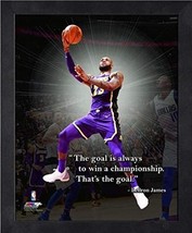 Nba Proquotes Lebron James Los Angeles Lakers Photo, Framed, 9&quot; X 11&quot; - £31.58 GBP