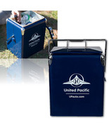 New United Pacific Vintage Style Metal Ice Box Drink Snack Picnic Blue C... - $84.95