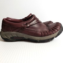 Merrell Womens Shoe 6.5 Windsor Burgundy Comfort Work Casual Slip On Loafer - £17.73 GBP