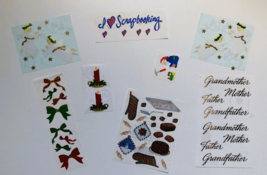 Creative Memories Scrapbooking Stickers Christmas, Angels Lot - $6.50