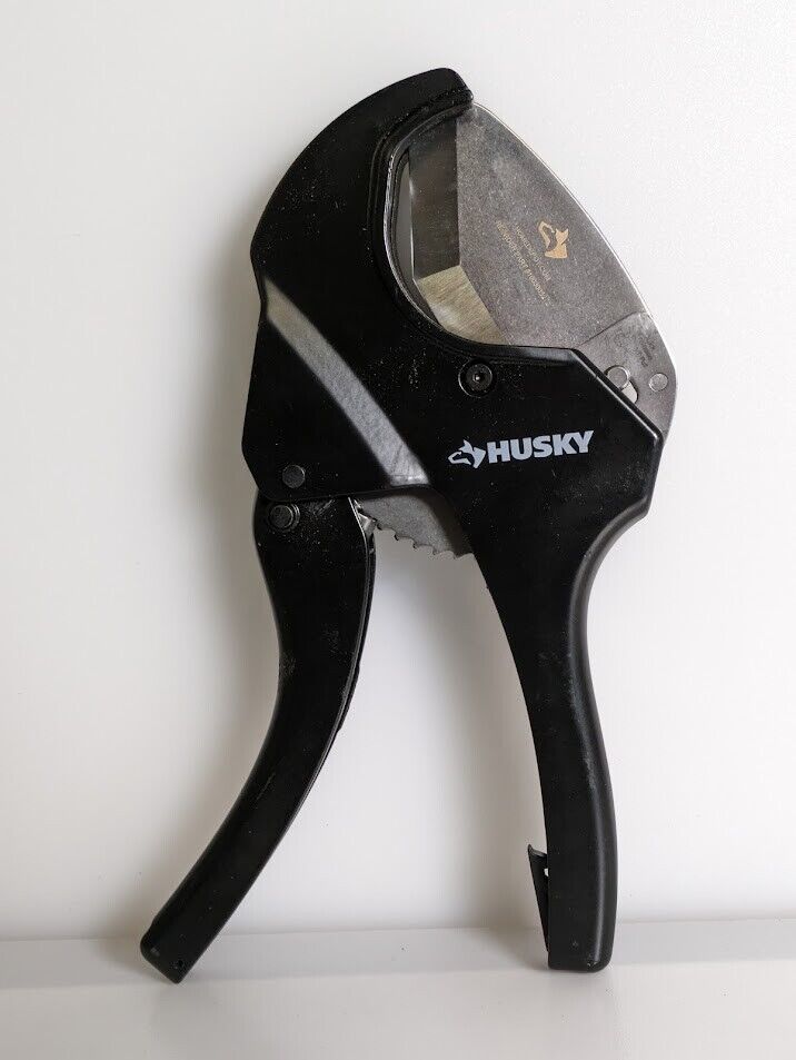 HUSKY 2" Ratcheting PVC Pipe Tubing Cutter Combo Plumbing Tool