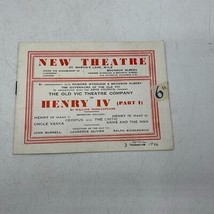 Playbill Theater Programm Neu Theater Henry IV Part I - £24.64 GBP