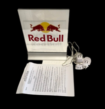 Red Bull Light Up Sign Advertising w/Acrylic Stand Bar Man Cave Gamer Works - £39.88 GBP