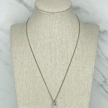 Gold Tone Rhinestone Pendant Chain Link Necklace - £5.42 GBP