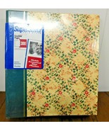 NEW Vintage Holson Photo Album EasyStik Pages Green Floral - Holds 300 P... - £9.82 GBP