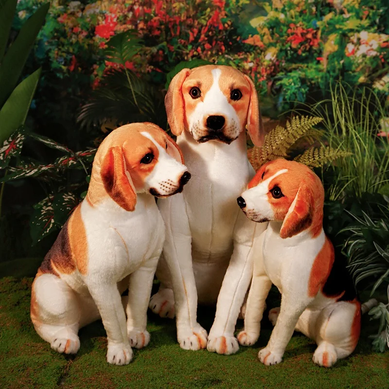 beagle Dog Simulation Realistic Puppy Dolls Throw Pillow for Boys Home Decor - £77.96 GBP