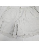 Saddlebred Shorts Mens Size 42&quot; Gray Striped Seersucker Cotton Comfort Flex - $9.70