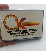 Vintage OK Distributing Company Kankakee Illinois Plastic Coated Playing... - $10.93 CAD